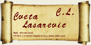 Cveta Lašarević vizit kartica